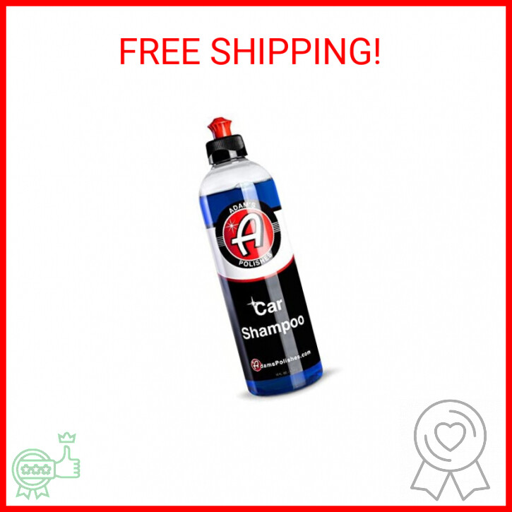 Adam's Car Wash Shampoo (16 fl. oz) - pH Best Car Wash Soap For Snow Foam Cannon