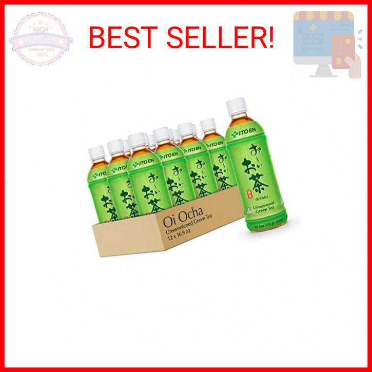 Oi Ocha Green Tea, Unsweetened, 16.9 Ounce (pack Of 12)