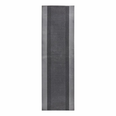 Hanse Home Läufer Teppichläufer Teppich Vorleger Flachgewebe Band Grau 80x200cm