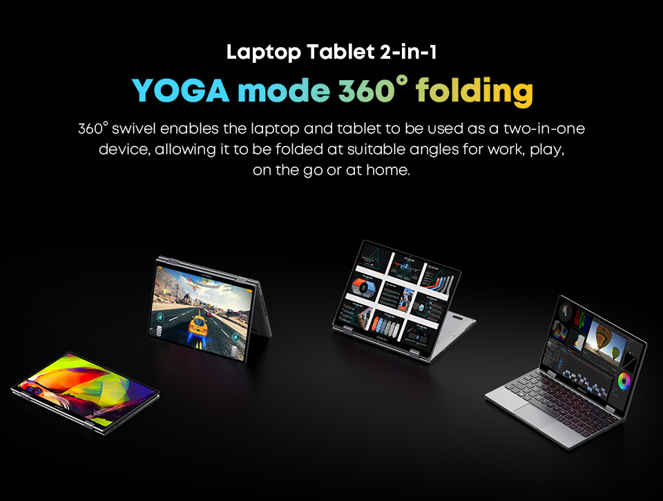 CHUWI 10.51'' MiniBook X  Windows 11 Laptop LPDDR5 12GB 512GB SSD Intel N100