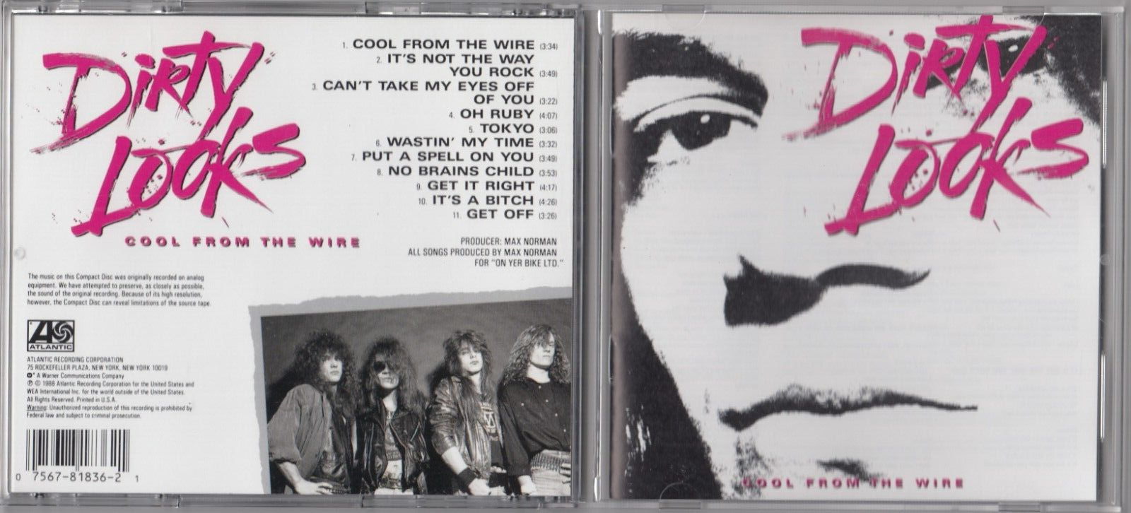Dirty Looks - Cool from the Wire (CD, 1990) ATLANTIC 781836