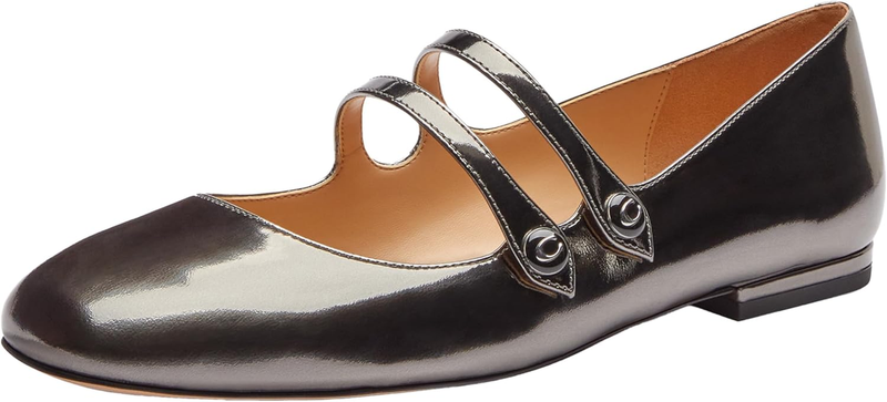 Coach Womens Winley Metallic Leather Mary Jane