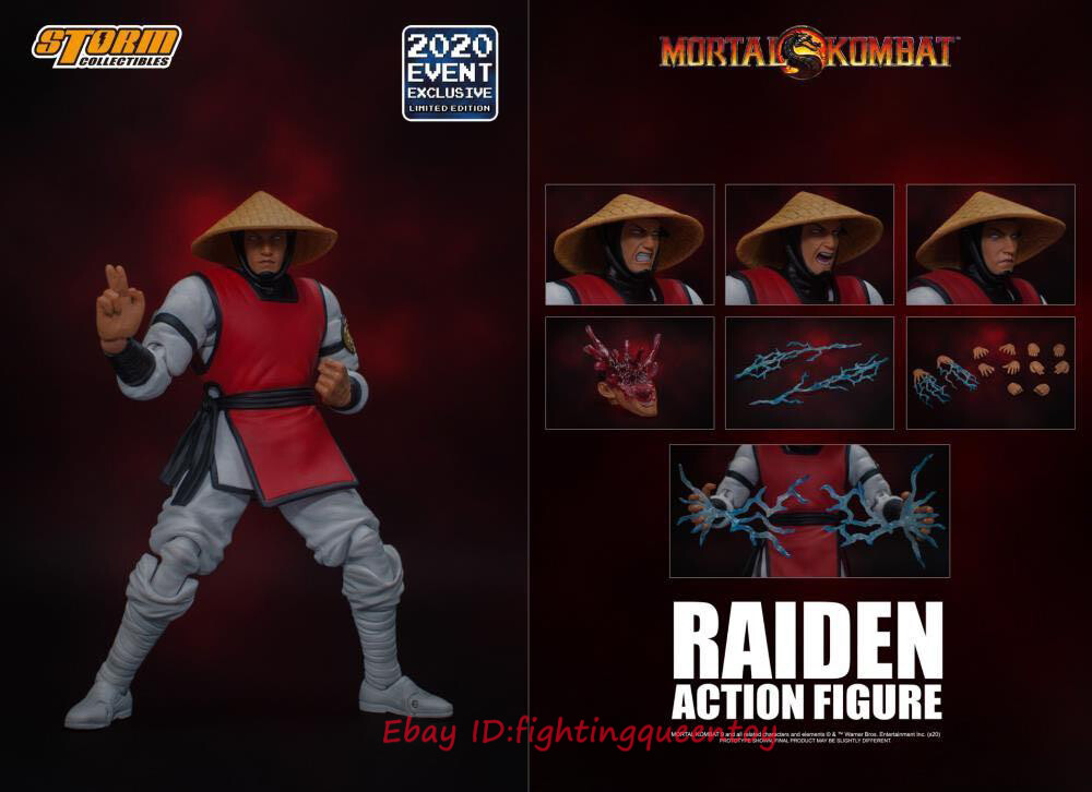 Storm Toys 1/12 Mortal Kombat Raiden SDCC 2020 Red Color