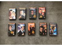 Nine James Bond Videos For Sale.