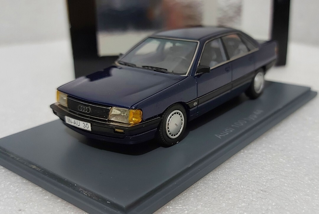 WOW Audi 100 Typ 44 1990 Blue Met. 1:43 Neo 43030 No