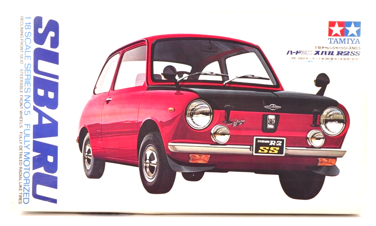 Vintage Tamiya Subaru R-2SS 1/18 Scale Fully Motorized Model