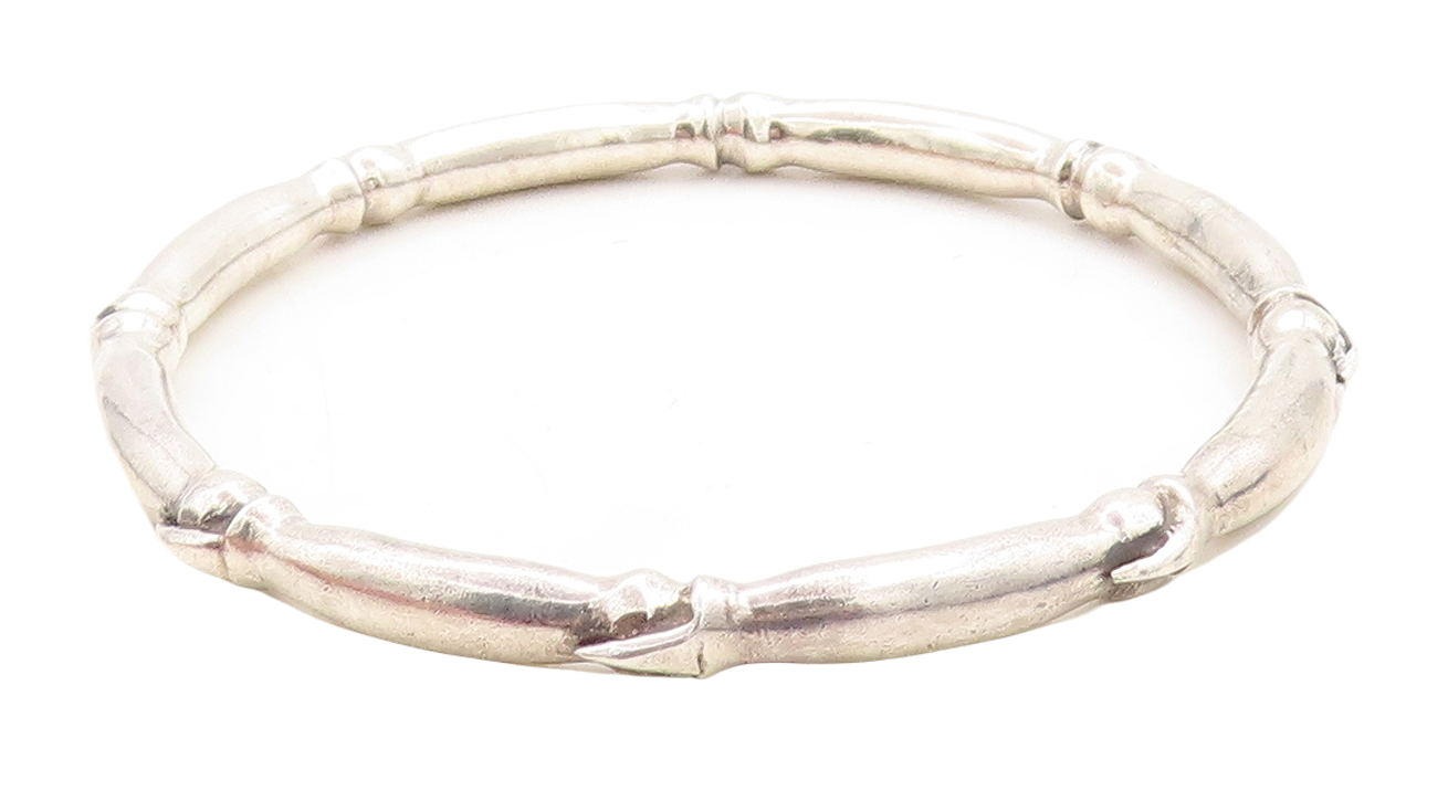 925 Sterling Silver Vintage Shiny Bird Claw Pattern Bangle 925 Sterling Silver Vintage Shiny Bird Claw Pattern Bangle