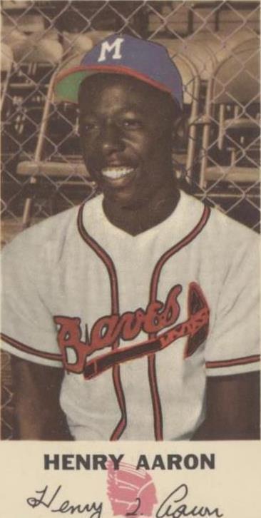 Johnston Cookies Milwaukee Braves 1954 - Hank Aaron #5