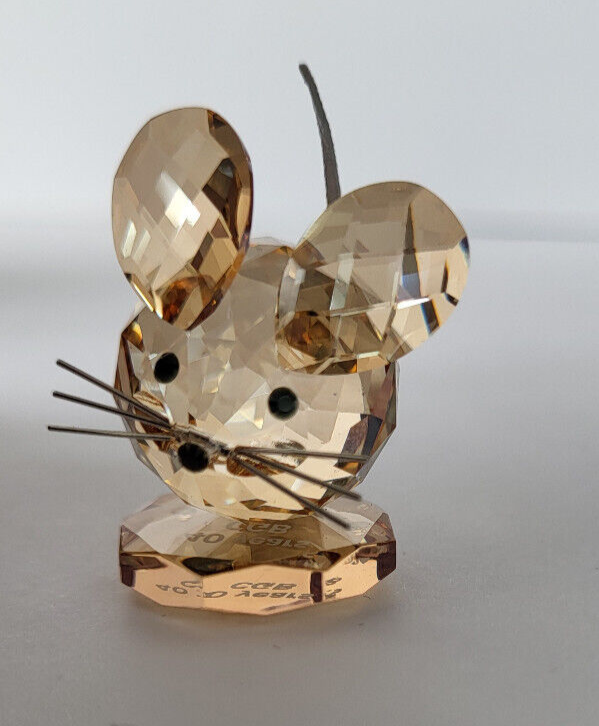 SWAROVSKI - 美品 SWAROVSKI スワロフスキー REPLICA MOUSE FOR EMLOYEES (5244443) ミニオブジェ レプリカマウス Golden Shadow SY12097J2 Swarovski 5244443 Replika Maus Golden Shadow Sonderauflage