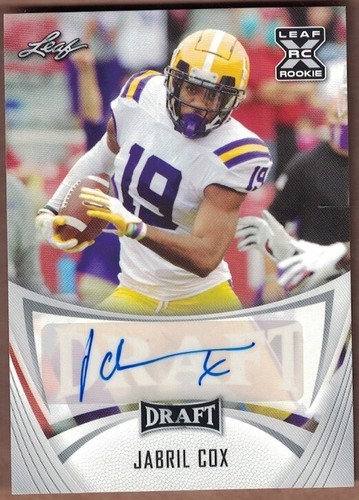 2021 Leaf Draft Jabril Cox #BA-JC1