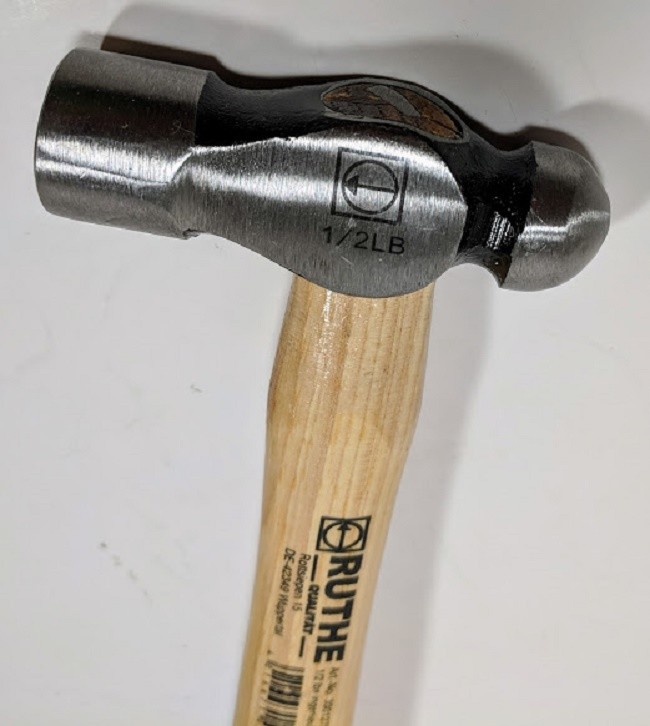 Ball Peen Riveting Hammer Ruthe Hickory Handle Durable Quality Hammer VpaGS Test