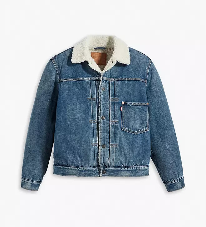 A.H TRUCKER JACKET サイズL Levi's Men's Type I Sherpa Trucker Jacket Fall Break Small
