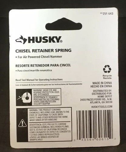 Chisel Retainer Spring For Air Powered Chisel/Hammer