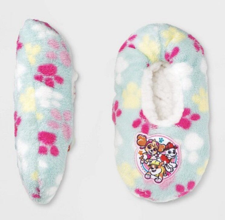 Nickelodeon Paw Patrol Toddler Girls' Snuggle Toes Slipper Socks, NEW