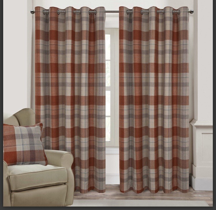 Harry Corry Oban Rust Curtains (90 x 90) in Sauchie, Clackmannanshire