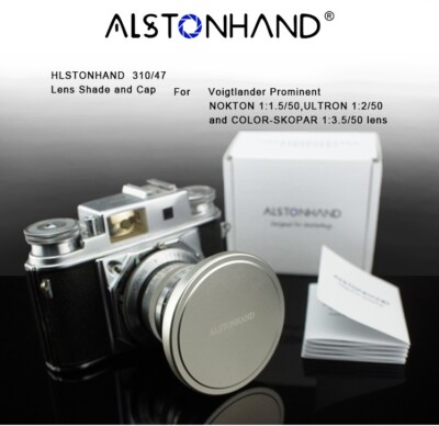 Metal Lens Hood & Cap For Voigtlander Prominent Nokton Ultron Color Skopar 50mm