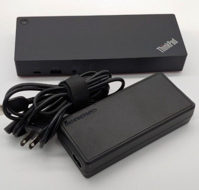 Lenovo ThinkPad Hybrid USB-C /w USB-A Dock 40AF0135US NICE, DOCK & POWER ONLY