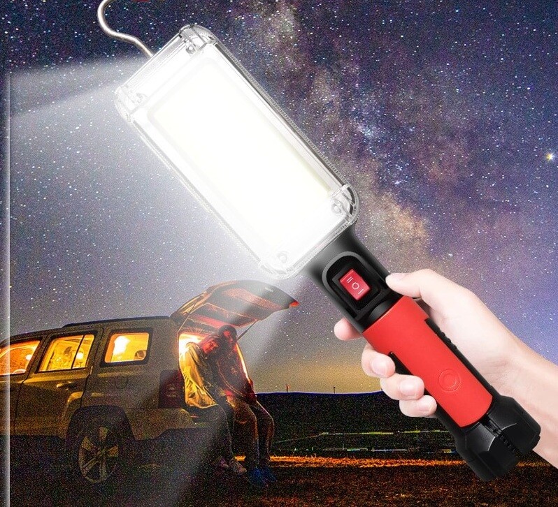 8000 Lumen Taschenlampe Torch USB Aufladbar Kolben Arbeitslicht Mit Magnet Haken
