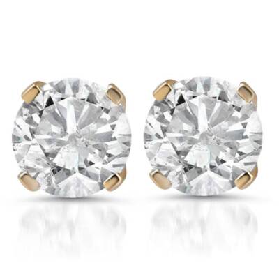 1 1/2ct Diamond Studs 14K Yellow Gold