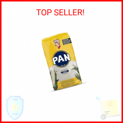 P.A.N. White Corn Meal   Pre-cooked Gluten Free and Kosher Flour for Arepas (2.2