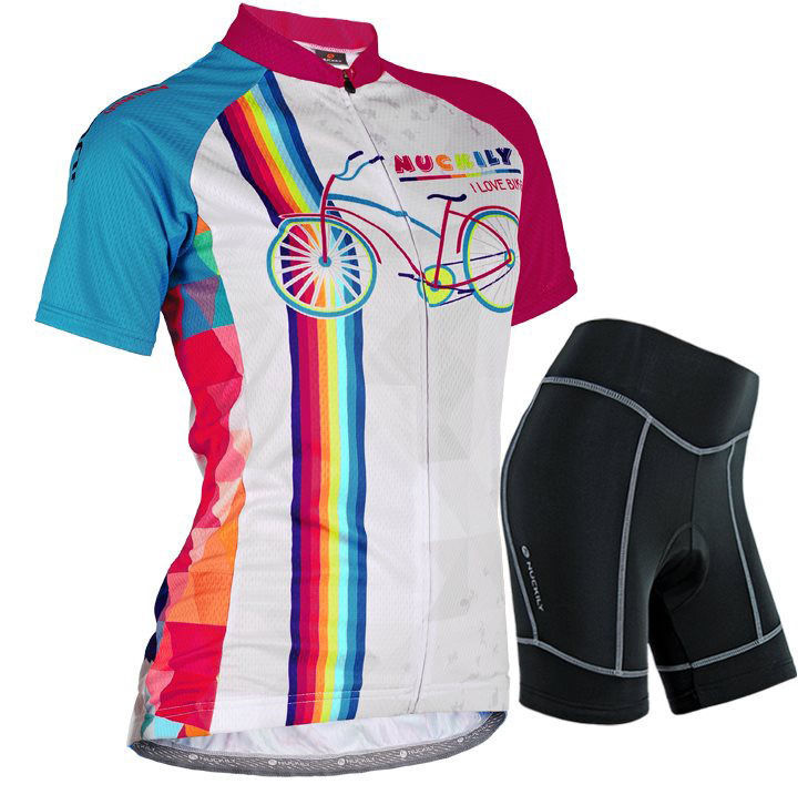 Multi-Color Cycling Jersey and Pant/Short Set