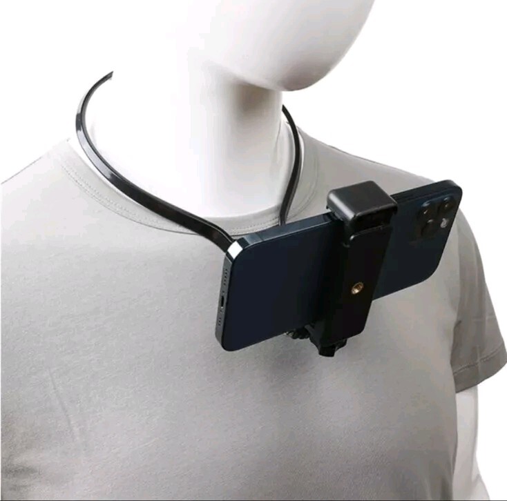POV/Vlog Smartphone Selfie Neck Holder Mount for GoPro and Phone