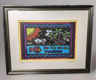 Sonia Robinson Magical Island - Key West 1993 Original Pastel