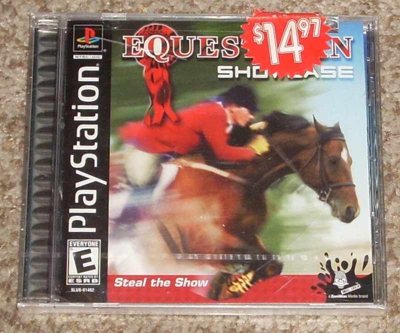 New 2002 Playstation 1 Equestrian Showcase Video Game Sony PS1