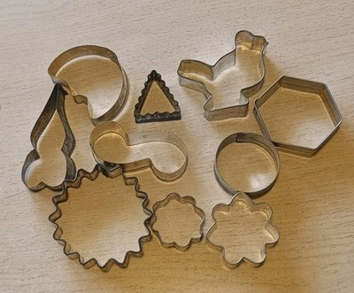 Konvolut Vintage Metall Ausstecher Pltzchen Ausstecher D