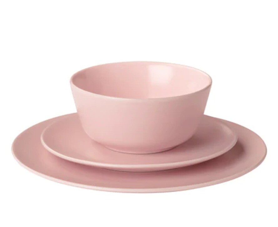 Light Pink Dinnerware 33 piece set DINERA IKEA great condition in St