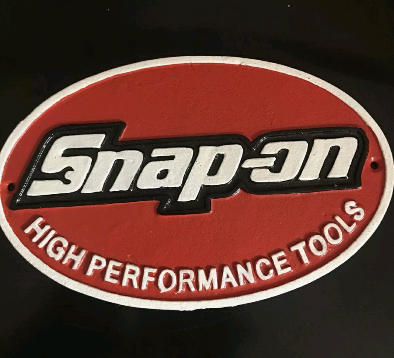 SNAP ON TOOLS SIGN LARGE 28cm Cast iron spanner garage in