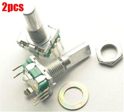 2Pcs Rotary Encoder With Switch EC11 Audio Digital Potentiometer Handle 20Mm ro
