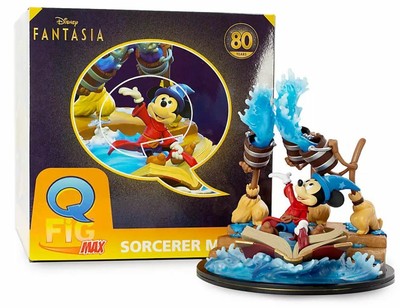 Disney Sorcerer Mickey Q-Fig Max Fantasia 80th Anniversary Figurine NEW IN BOX!