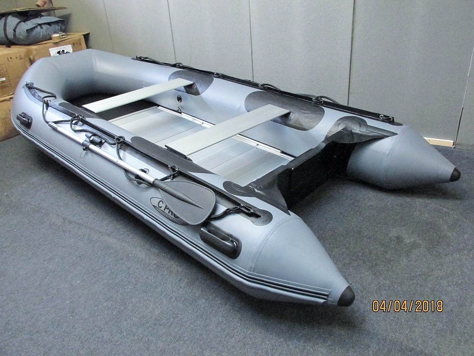 3.8m inflatable boat dinghy tender rib aluminium deck v keel fishing