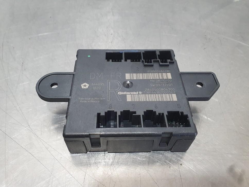 2011 Dodge Journey RF DOOR CONTROL MODULE 05026862AC JC 05/08-12/16 image 2