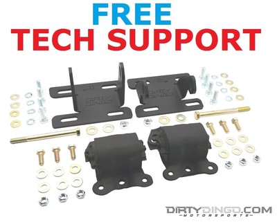 4WD S10 S15 LS 1982-2004 Adjustable Conversion Mounts With Clam Shell Mounts