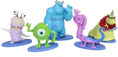 Disney Monsters, Inc. Boo Mike Sully Roz Randall Collector's 5 Figures BOGO