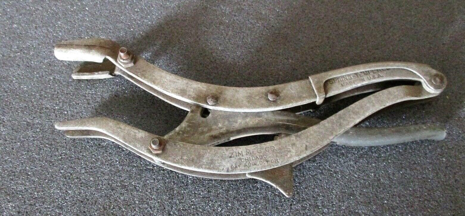 Vintage Zim Mfg. Valve Spring Compressor Lifter Tool Chicago