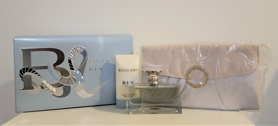 3pc Set BVLGARI BLV II  1.7 oz edp + 2.5 oz B.Lotion + pouch perfume for women