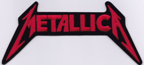 METALLICA - RED DIE CUT LOGO - IRON or SEW ON PATCH