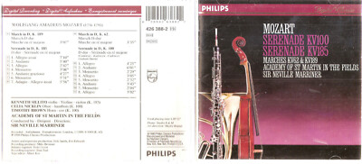 Mozart: Serenades K 100 & 185, etc / Marriner, ASMF CD #0122KZ