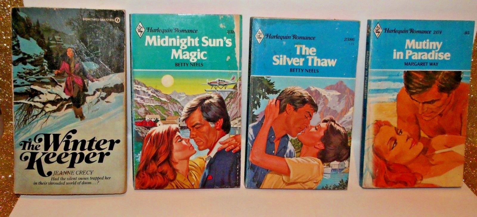 16 Vintage Harlequin Romance red page paperback books