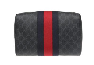 НОВАЯ СУМКА-ФУТЛЯР ДЛЯ КОСМЕТИЧЕСКИХ ПРИНАДЛЕЖНОСТЕЙ GUCCI GREY GG GUCCISSIMA WEB
