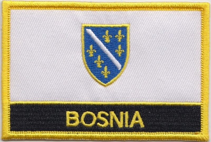 Bosnia and Herzegovina 1992 - 1998 Flag Embroidered Patch Badge - Sew or Iron on