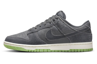 Мужские кроссовки Nike Dunk Low Retro PRM Iron Grey/Phantom-Scream Green (DQ7681 001)