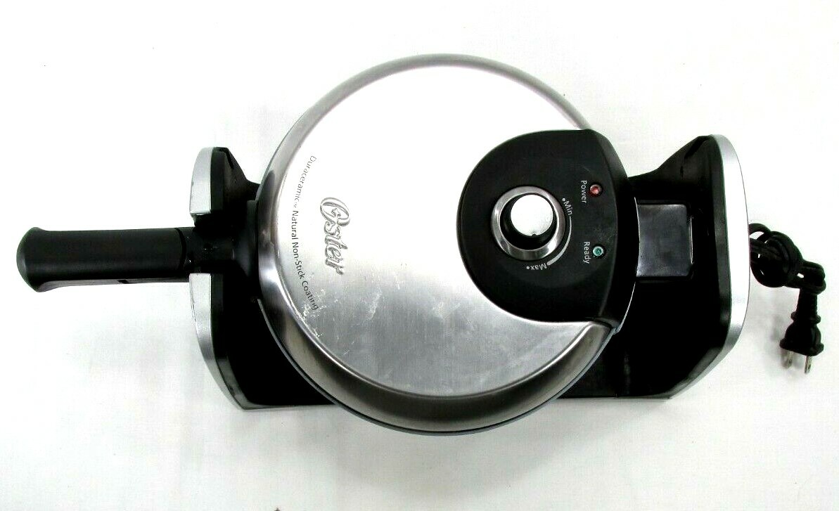 Oster Silver Belgian Waffle Maker Model CKSTWFBF22-ECO