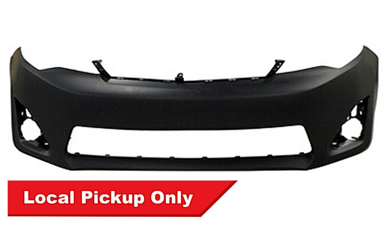 New Front Primed Bumper Cover For 20122014 Toyota Camry L LE XLE