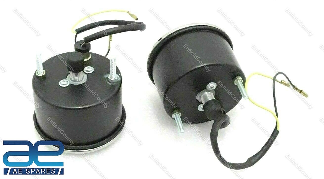 Smith Replica Speedometer Tachometer Pair 150Mph Grey For Norton Triumph BSA 