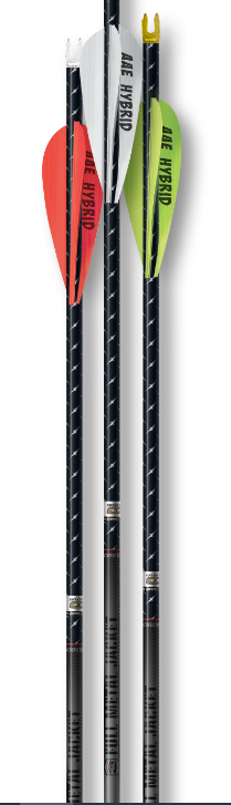 Easton - FMJ - 4MM Match Grade 340 Spine - 3" Hybrid 26 Vanes w/Halfout - 6pk