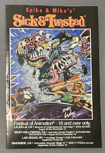 VINTAGE 1998 FESTIVAL OF ANIMATION SPIKE & MIKE SICK AND